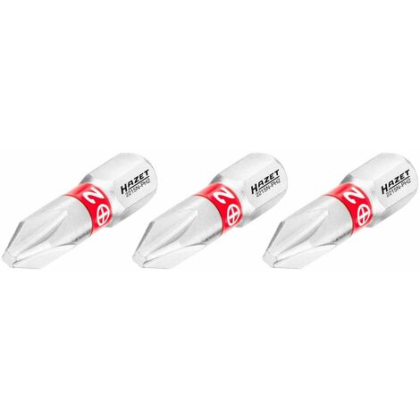 HAZET Kreuzschlitz-Bits PH1, PH2, PH3 – 3-teilig, Für 6,3 Mm (1/4 Zoll) Antrieb