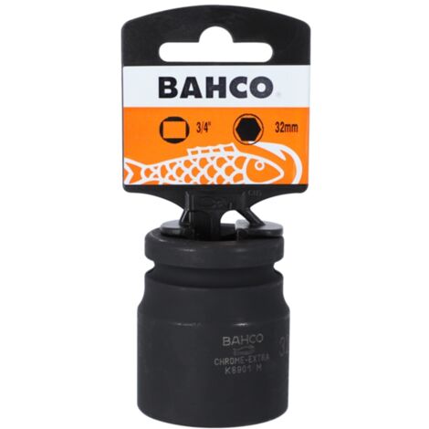 Bahco 3/4 Kraft-Steckschlüssel-Einsatz, Sechskant, 33 mm, phosphatiert - Einzelhandelsverpackung (1/4)