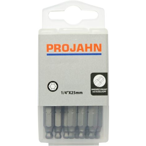 Projahn 1/4 Kugelkopf Bit L25 mm 8 mm 10er Pack (1/3)