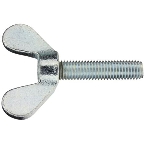 Reidl DIN 316 Flügelschrauben M 10 x 25, runde Flügelform, Temperguss verzinkt (1/4)
