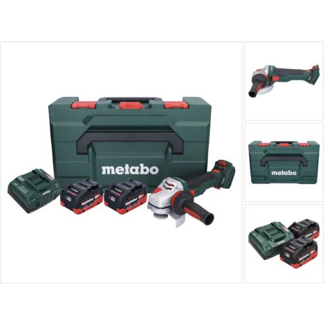 Metabo Akku-Winkelschleifer WVB 18 LTX BL 15-125 Quick, metaBOX 165 L, 18V 2x5.5Ah LiHD + ASC 145 (1/5)