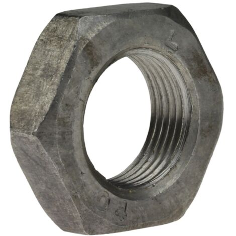 Reidl DIN 439 Sechskantmuttern, Feingewinde M35x1,5, niedrige Form, mit Fase Form B, 04 Au verzinkt, Gewindesteigung 1,5 mm, 17,5 mm (1/4)