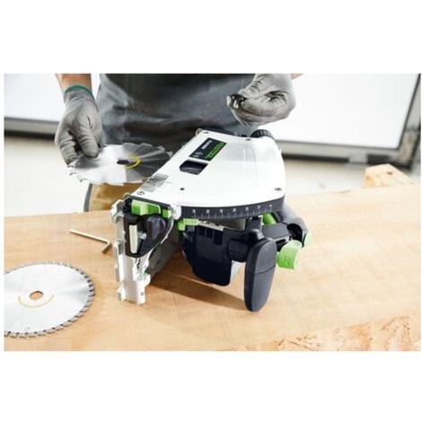 Festool Tauchsäge TS 60 KEBQ-Plus-FS, incl. Kreissägeblatt, Führungsschiene, Zubehör, Systainer