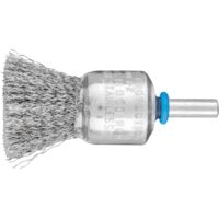 PFERD TOOLS Pinselbürste ungezopft PBU Ø20mm Schaft-Ø6 mm Edelstahl-Draht-Ø0,20