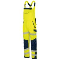 Vizwell Warnschutz-Latzhose Flex-HiVis VWT191 Gr. 64 leuchtgelb/marine