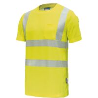 Vizwell Warnschutz-T-Shirt VWT313 Gr. S leuchtgelb/marine
