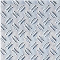 ALBERTS Strukturblech, Riffel-Prägung, Alu natur, BxLxS 600 x 1000 x 2,5 mm