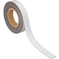 MAUL Kennzeichnungsband magnetisch, 30 mm x 10 m, Farbe weiß