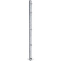 ALBERTS Zaunpfosten, inkl.Klemmlasche, verkürzt, Bohrab:400mm, feuerv60x40/1475mm, Zub.im Pf.