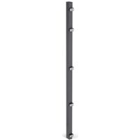 ALBERTS Zaunpfosten, inkl.Klemmlasche, verkürzt, Bohrab:400mm, anthr, 60x40/1475mm, Zub.im Pf.