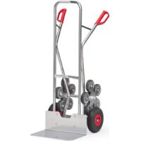 Fetra Aluminium-Treppenkarre, mit fünfarmigen Radsternen, Schaufelbreite 480mm