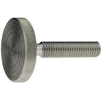 Reidl DIN 653 Rändelschrauben, niedrige Form M 8 x 35, Stahl blank