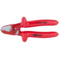KS Tools 1000V Einhand-Kabelschneider, 165 mm, mit beschichtetem Arbeitskopf