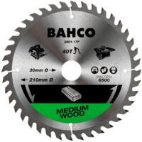 Bahco 20-Zähne Kreissägeblätter mit hartmetallbestückten, mittelgrobe Zähne für Arbeiten in Holz, 230 mm