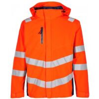 ENGEL Warnschutz Shell Jacke Safety 1146-930-10165 Gr. L orange/blue ink