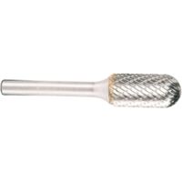 Projahn Hartmetallfräser, Form C Walzenrund / Zylinder Walze d1 19.0 mm, Schaftdurchmesser 6.0 mm Kreuzverzahnung