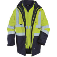 Vizwell Warnschutz Parka 5 in 1, VWJK44 Gr. 3XL gelb/marine