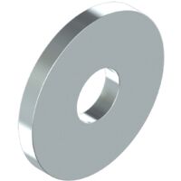 Reidl DIN 440 Scheiben 26 x 85 x 6, für Holzkonstruktionen, Form R, Rundloch, Stahl galvanisch verzinkt