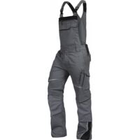 Leibwächter Latzhose Flex-Line FLEXL Gr. 110 grau/schwarz