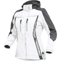 Leibwächter Sommer-Softshelljacke Damen FLXDS Gr. 36 weiß/grau