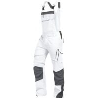 Leibwächter Latzhose Flex-Line FLEXL Gr. 62 weiß/grau