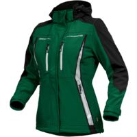 Leibwächter Sommer-Softshelljacke Damen FLXDS Gr. 44 grün/schwarz
