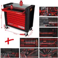 KS Tools Performanceplus Werkstattwagen-Satz P25 mit 564 Werkzeugen für 8 Schubladen