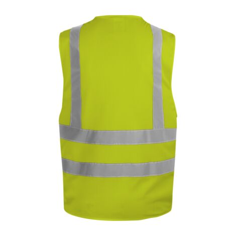 Gilet alta visibilità in tessuto mesh giallo fluo