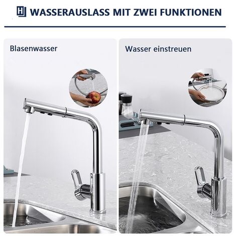 Wasserhahn Küche ausziehbar Küchenarmatur Brause Spültischarmatur DHL 