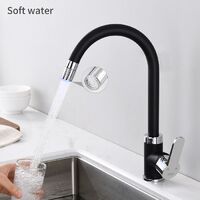 Küche Armatur Wasserhahn Waschbecken 360 ° Drehung Einhebelmischer Schwarz DHL 
