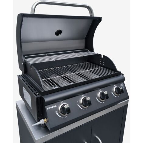 Barbecue a gas a 4 fuochi indipendenti