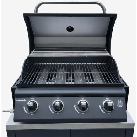 Barbecue a gas a 4 fuochi indipendenti