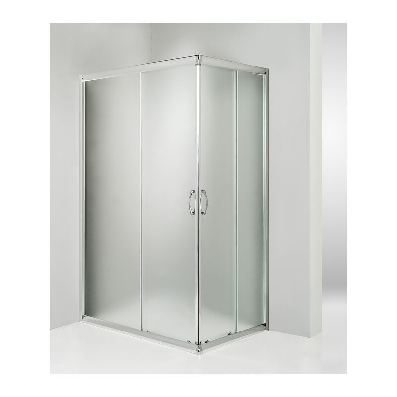 Box doccia angolare porta scorrevole 70x85 cm opaco serie n