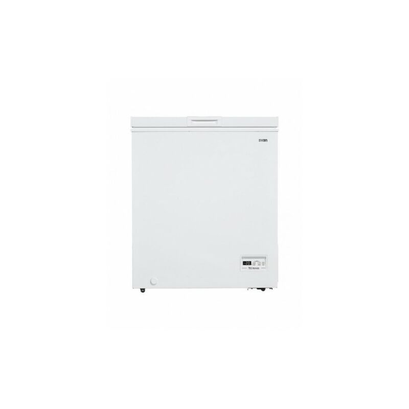 Arcón congelador Svan, Dual Cooling, A+/F, 84,5cm, 70,5cm, 54,5cm, Blanco, Digital,150 Litros