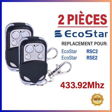 Remplacement Compatible télécommandes Télécommande pour ECOSTAR 433 MHz RSE 2 RSC 2 RSZ F 