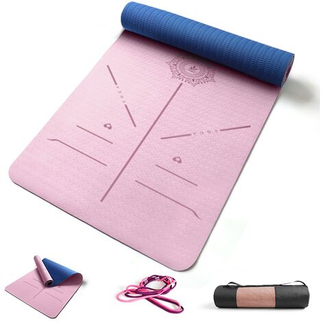 Tappetino da allenamento tappetino da Yoga per esercizi in TPE spesso 6/8mm  tappetino da Fitness