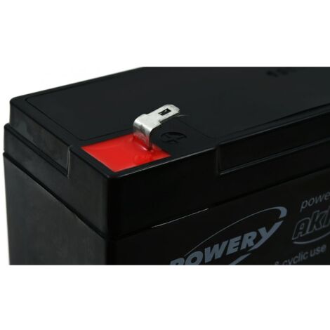 Powery Bateria de GEL para Sistemas solares, Elevadores, Montacargas 6V 12Ah (Reemplaza también 10Ah)