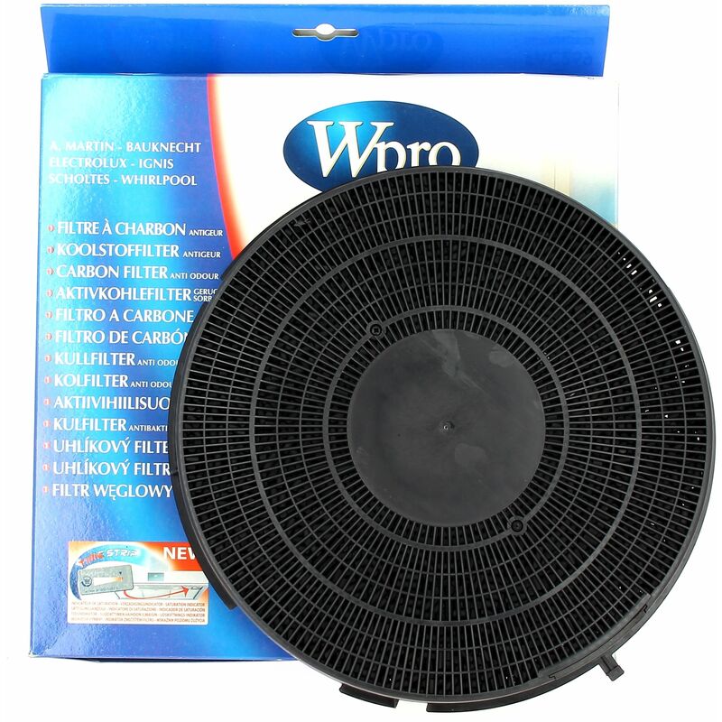 Filtre charbon rond type 34 pour Hotte Whirlpool