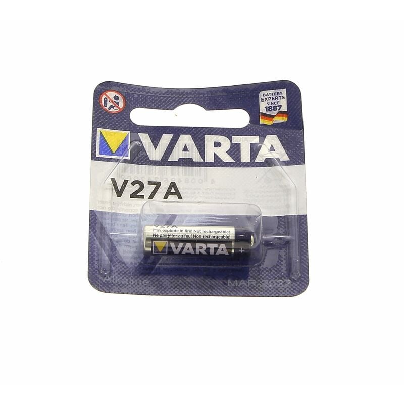Pile mn21=v23ga=8lr932 12v pour Motorisation de portail Varta