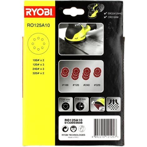 Lot De 30 Disques Abrasifs Ronds De 125 Mm Avec Crochet Et