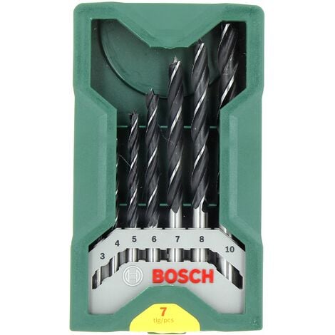 Meches bois mini x-line par 7 pour Perceuse Bosch