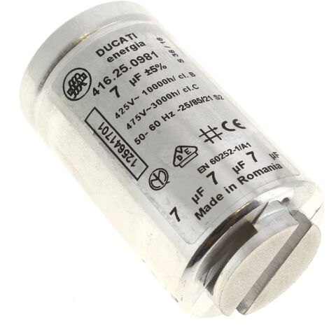 Condensateur de démarrage 10uF - 400 / 450V - Lave linge & sèche li