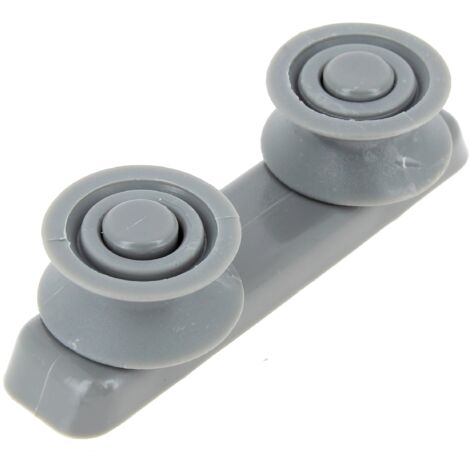 Support glissiere + roulettes - lave-vaisselle (1/2)