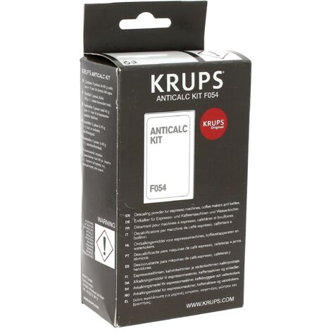 Krups – Détartrant pour cafetière expresso – Élimine le tartre – Prolonge la durée de vie – Améliore la qualité du café - f054001b
