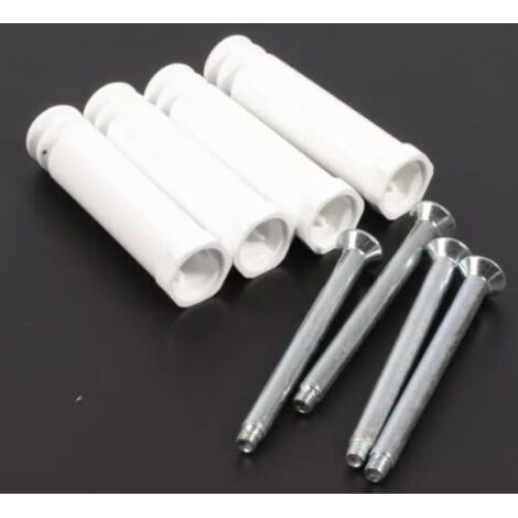 Sauter – Kit fixations murales pour sèche-serviettes noir – Supports compatibles 573897 Seville 750W – Installation rapide et facile