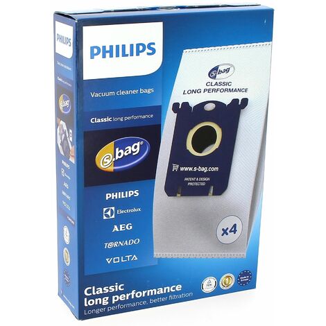 Philips S-Bag 3-D sacs d'aspirateur en microfibre 5 pièces (marque
