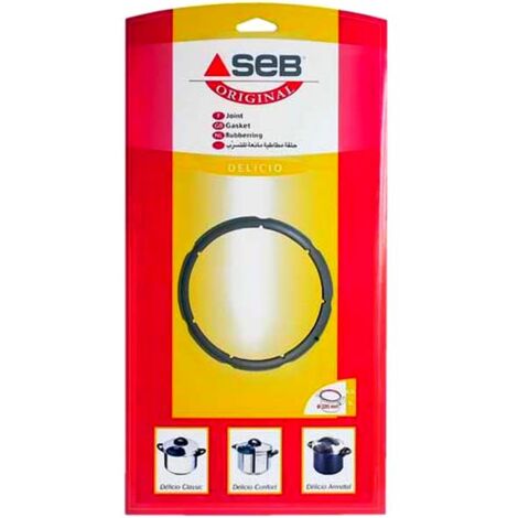 SEB – Joint pour autocuiseur Delicio – Compatible avec modèles 424034, 425400, 425405, 425500, 425505, 427400, 427500, 428400, 428500 – Dimensions 220mm
