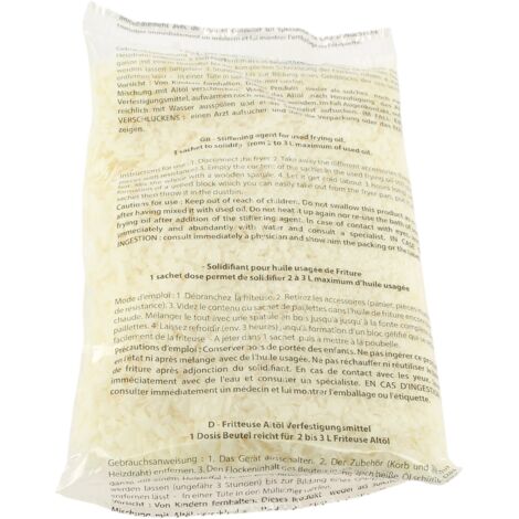 Solidifiant Huile Friture 340g - Poudre Écologique Pour Éliminer Huiles Usagées Rapidement