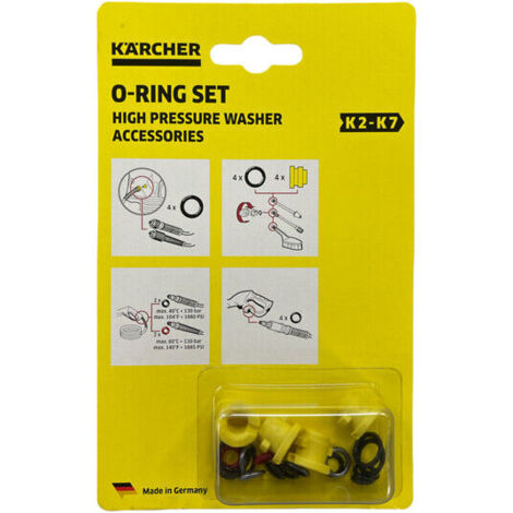Kärcher – Kit de joints toriques 2.640-729.0 – Accessoire pour nettoyeur haute pression – Compatible avec K2 et K3 – Longueur 10m