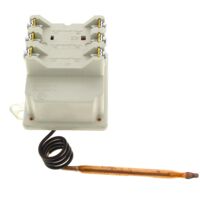 Sauter – Thermostat triphasé 370mm – Régulation précise pour chauffe-eau – Compatible avec appareils 324821 et 324831 – Température de régulation ajustable